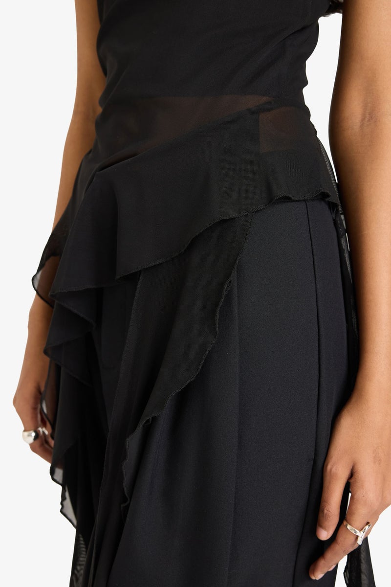 DeFacto Black Woman Baggy Fit Zipper Normal Waist Trousers Casual - Image 5